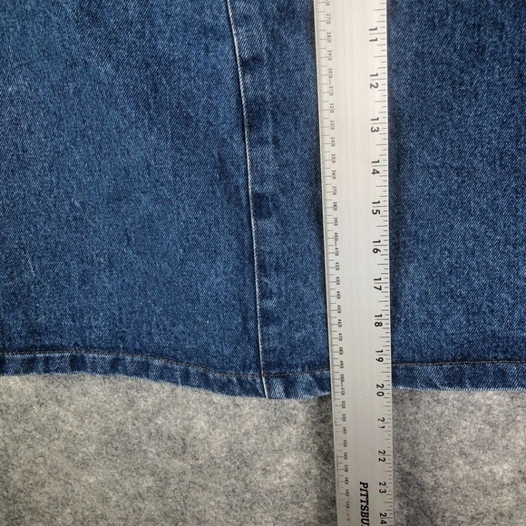 Vintage Hunt Club Denim Button Front Skirt Classic Wash No Size TAG - Picture 6 of 11